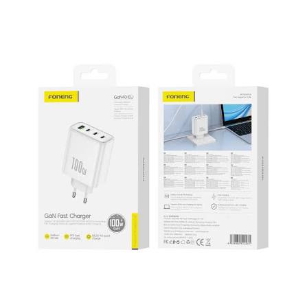 ADAPTER 100W 4IN1 FONENG GAN40-EU