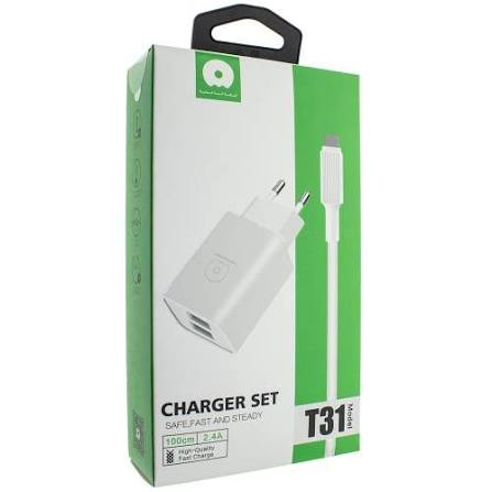 ADAPTER SET 1M USB TO LIGHTNING 2.4A T31 WUW