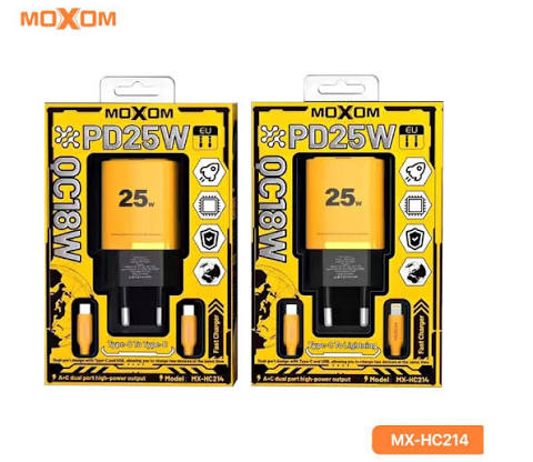 ADAPTER SET 25W PD T.C TO LIGHTNING MX-HC284L MOXOM