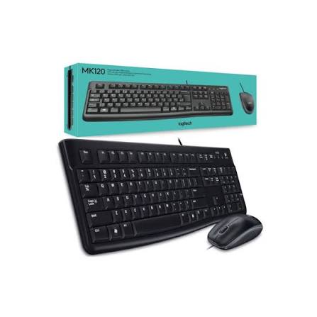 KEYBOARD SET (FULL) + MOUSE CABLE LOGITECH MK120