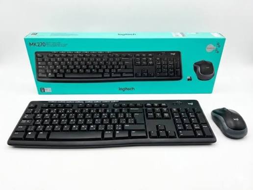 KEYBOARD SET (FULL) + MOUSE WEIRELESS LOGITECH MK270