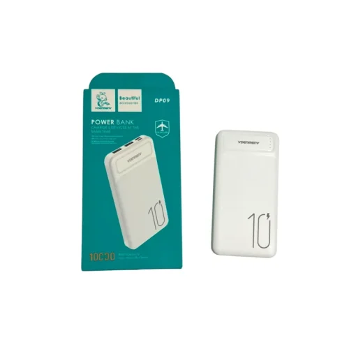 POWER BANK 10000MAH MICRO USB TYOE-C DP09 VDENMENV