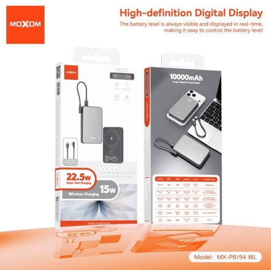 POWER BANK 10000MAH PB194MOXOM