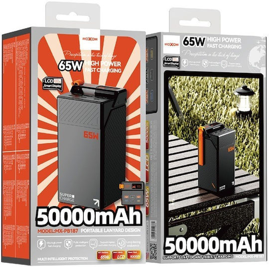 POWER BANK 50000 65W MX-PB187 MOXOM