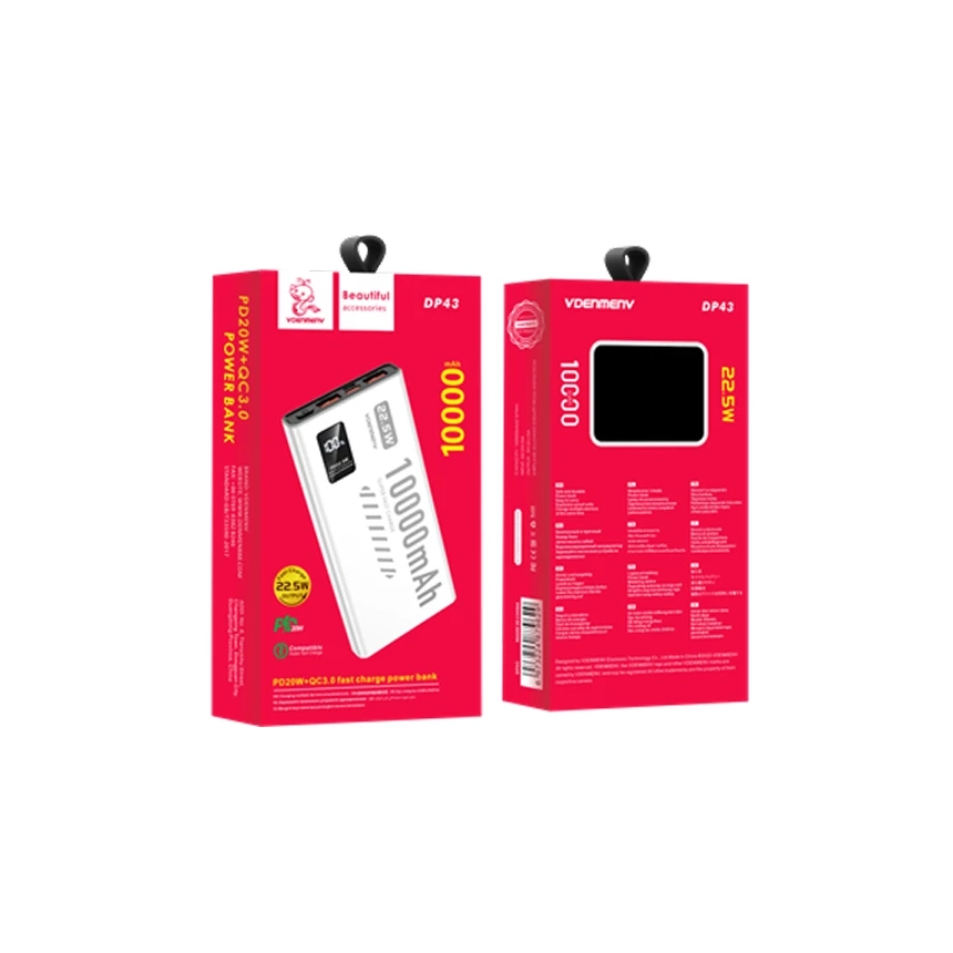 POWER BANK 10000MAH DP 43 FAST VDENMENV