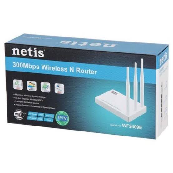 Description Wireless Standards IEEE 802.11b, IEEE 802.11g, IEEE 802.11n Signal Rate Up to 300Mbps Frequency Range 2.4-2.4835GHz Transmit Power 20dBm(MAX) Data Transfer Rates 802.11n: 40MHz (300Mbps, 270Mbps, 240Mbps, 180Mbps, 120Mbps, 90Mbps, 60Mbps, 30Mbps) 20MHz (144Mbps, 130Mbps, 115Mbps, 86Mbps, 57Mbps, 43Mbps, 28Mbps, 14Mbps) (Auto-Sense) 802.11g: (54Mbps, 48Mbps, 36Mbps, 24Mbps, 18Mbps, 12Mbps, 11Mbps, 9Mbps, 6Mbps) 802.11b: (11Mbps, 9Mbps, 6Mbps, 5.5Mbps, 2Mbps, 1Mbps) Wireless Modes AP, Repeater, AP+WDS, WDS, Client, Multi-SSID Wireless Security 64/128-bit WEP, WPA-PSK/WPA2-PSK (TKIP/AES) SSID Broadcast Enable/Disable Wireless MAC Filtering Hardware Standards IEEE 802.3 10Base-T, IEEE 802.3u 100Base-TX Interfaces 1 * 10/100Mbps Auto MDI/MDIX RJ45 WAN port 4 * 10/100Mbps Auto MDI/MDIX RJ45 LAN port LED Indicators PWR, WLAN, LAN1-LAN4, WAN, WPS Buttons WPS, Default Antennas 3* 5dBi Fixed Antenna Power Supply DC 9V/500mA (Output) Software WAN Type DHCP, Static IP, PPPoE, L2TP, PPTP, Dual Access, WISP Port Forwarding Virtual Servers, Port Triggering, UPnP, DMZ, FTP Private Port QoS WMM, Bandwidth Control Access Control IP/MAC/Domain Filtering VPN Pass-through PPTP, L2TP, IPSec Others IPTV, Dynamic DNS, Static Routing, WOL, Backup & Restore, Firmware Upgrade Others Certification FCC, CE Environment Operating Temperature: 0℃~40℃ Storage Temperature: -40℃~70℃ Operating Humidity: 10%~90% non-condensing Storage Humidity: 5%~90% non-condensing Package 1* WF2409E 1* 9V/500mA Power Adapter 1* Ethernet Cable 1* Quick Installation Guide (Multilingual)