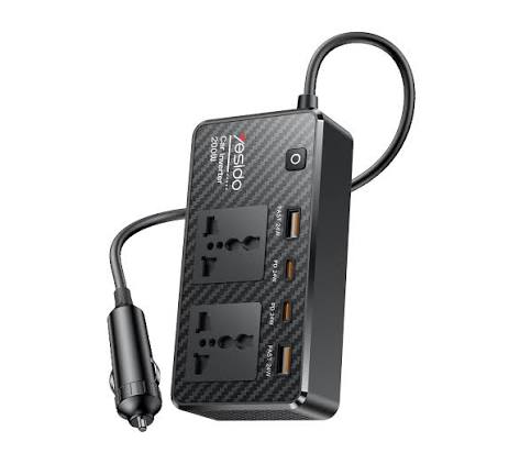 CAR INVERTER 200W VEHICLE POWER INVERTER QC3.0+PD FAST CHARGING VCCAR INVERTER 200W VEHICLE POWER INVERTER QC3.0+PD FAST CHARGING VC07